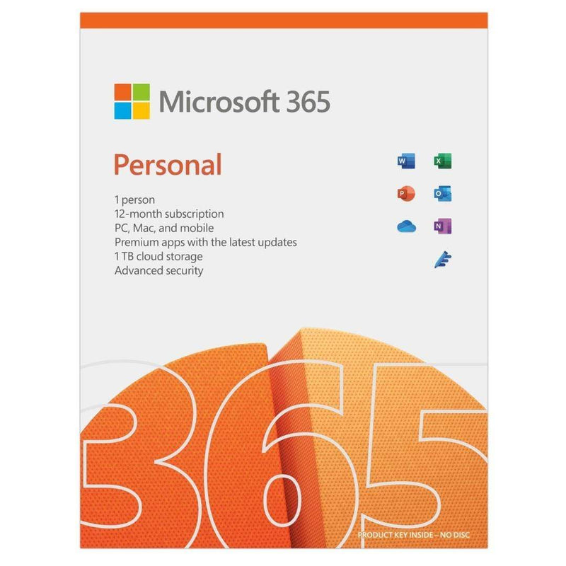 Microsoft 365 Personal PC Mac and Mobile 1user 12month Subscription