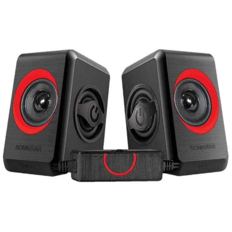 SonicGear Quatro 2 2-ch Speaker System Red QUATRO2BRED