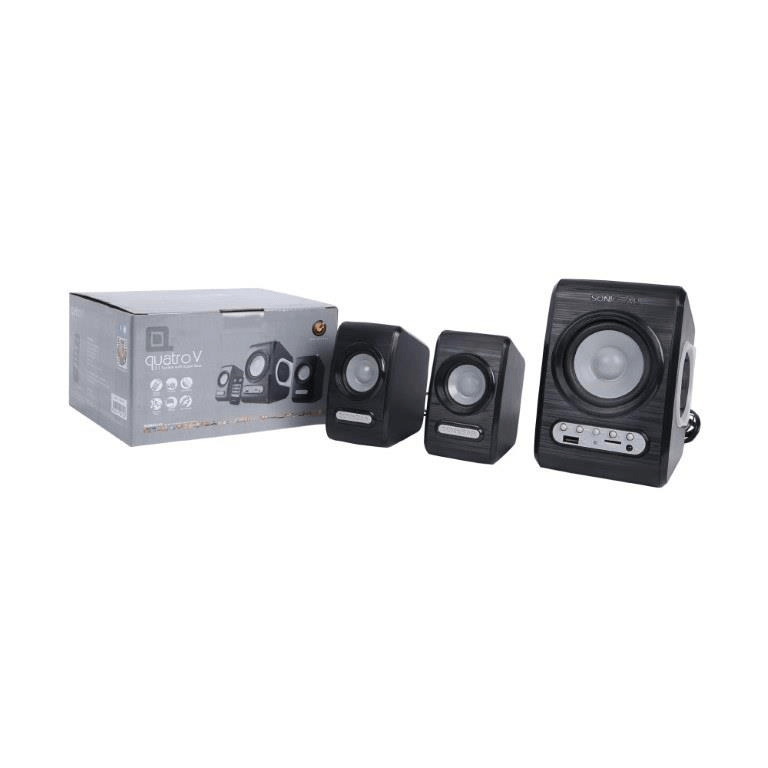 SonicGear Quatro V 2.1-ch USB Powered Speakers Grey QUATROVBGREY