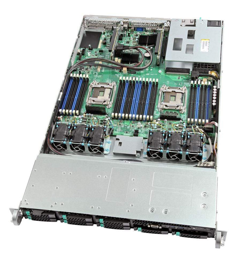 Intel R1208WT2GSR server barebone Intel C612 LGA 2011-v3 Rack (1U) Black, Silver