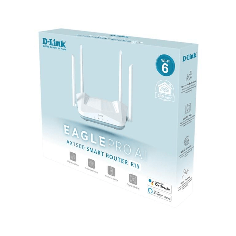 D-Link R15 Eagle Pro AI AX1500 WiFi 6 Smart Router