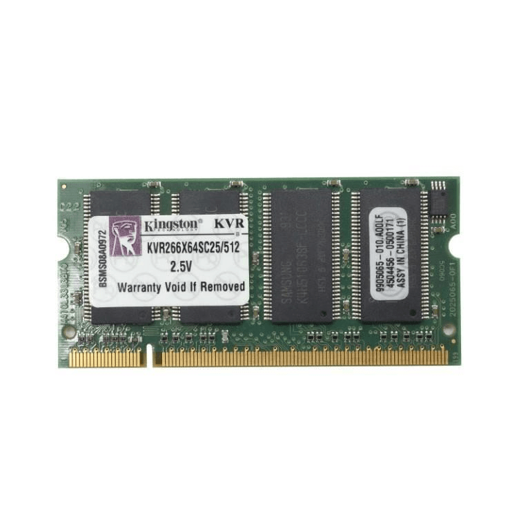 Kingston OLD 512MB DDR Sodimm Memory Table Module R266X64SC25/512