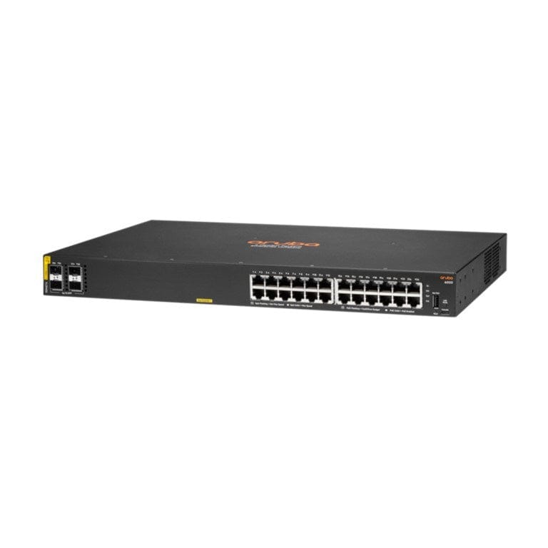 HPE Aruba CX 6000 24-port PoE Gigabit Managed Switch with 4x 1G SFP ports R8N87A