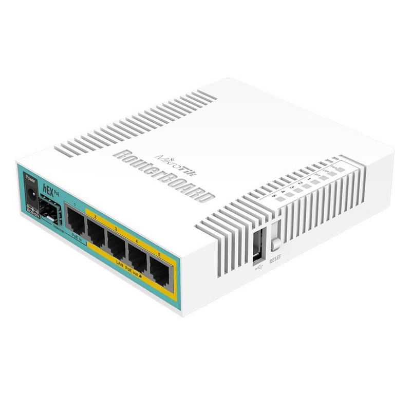 MikroTik hEX PoE 5-port Gigabit 1SFP PoE Out Desktop Router RB960PGS RB-HEXPOE