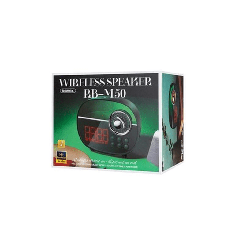 Remax RB-M50 Bluetooth Speaker with Alarm Clock Black