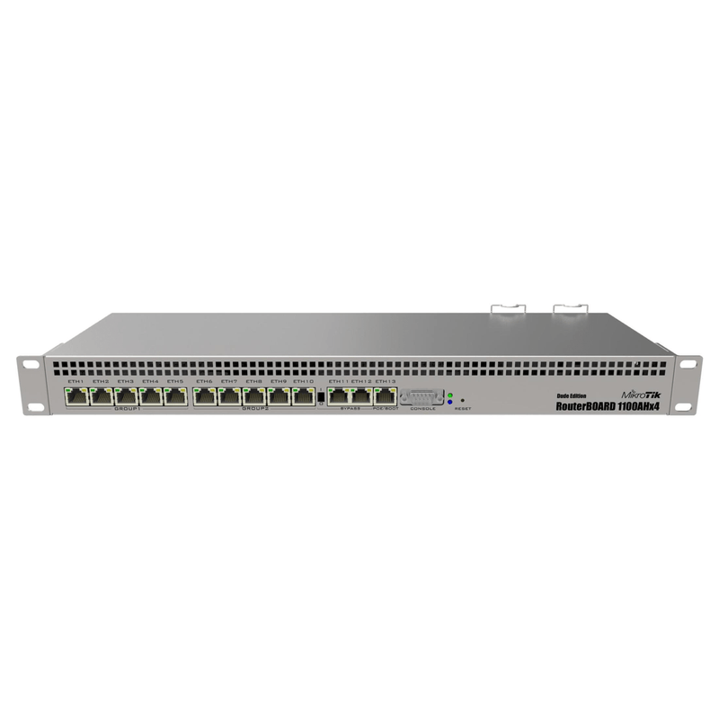Mikrotik 13-port Gigabit 4 Core Rack-Mount Router RB1100X4