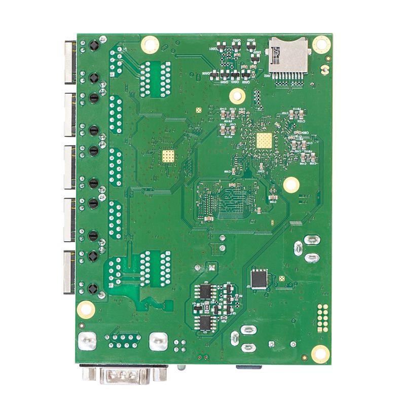 MikroTik RouterBOARD 450Gx4 with 5 GB LAN ports and 1 microSD Slots No Enclosure wired router Gigabit Ethernet Green RB450Gx4