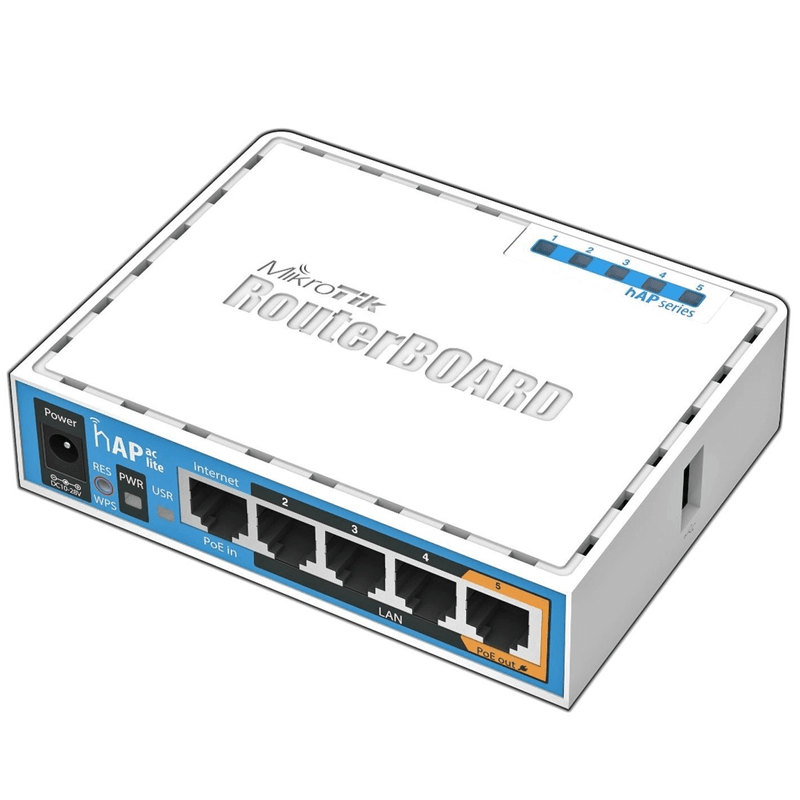 Mikrotik HAP Ac Lite 500 Mbit/s Power Over Ethernet (PoE) White RB952UI-5AC2ND