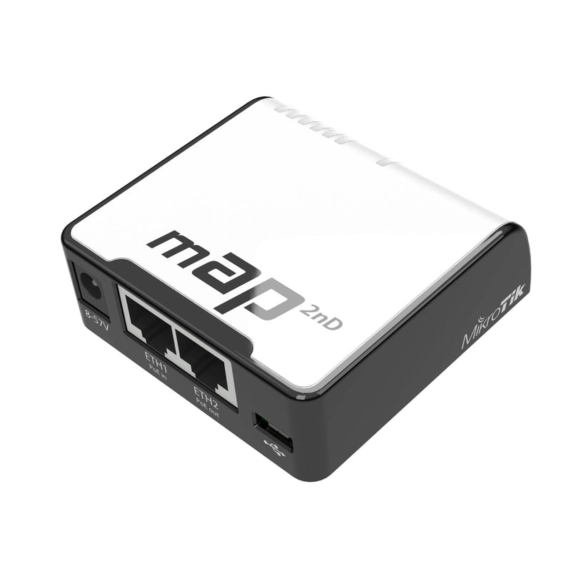 Mikrotik MAP Power Over Ethernet (PoE) Black and White RBMAP2ND