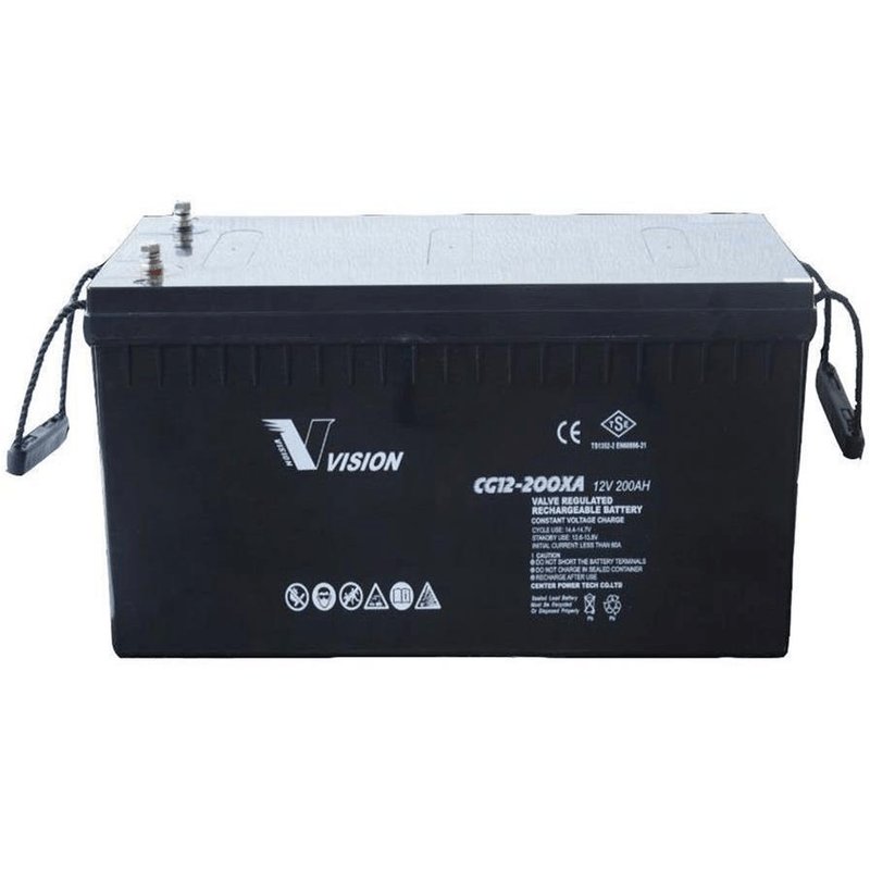 RCT Vision 12V 200AH VRLA GEL Deep Cycle Battery CG12-200XA BAT
