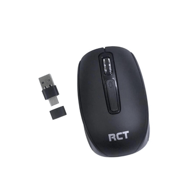 RCT X850 Wireless Optical Mouse With Type C and A Adaptor RCT-X850BKC