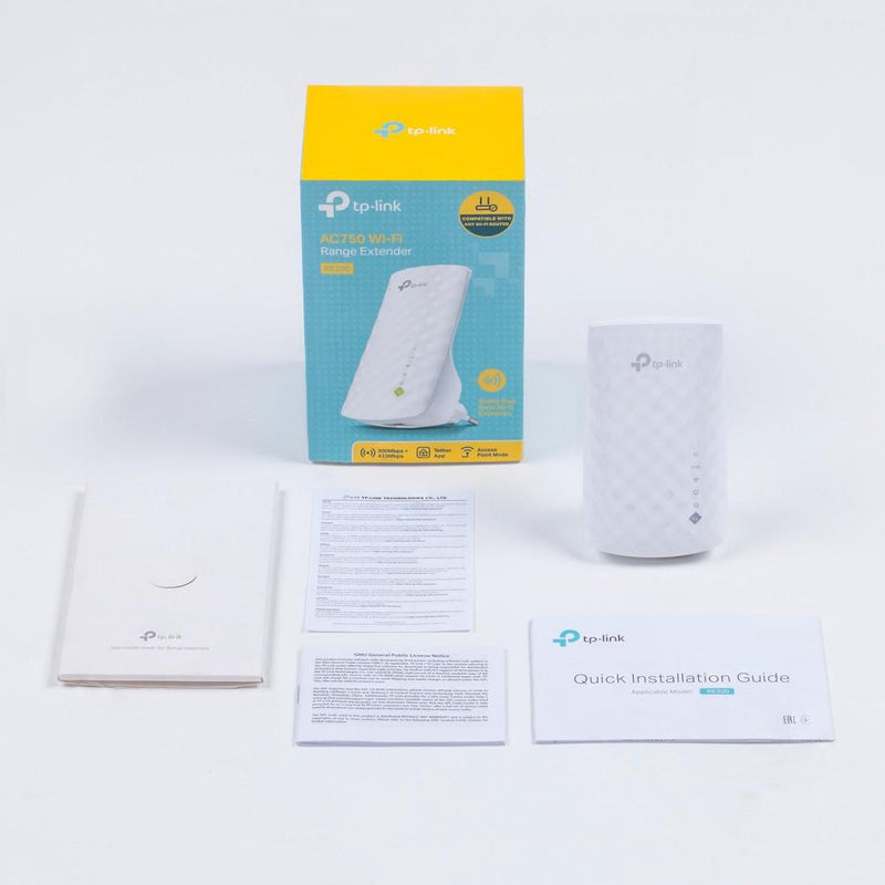 TP-Link RE200 AC750 Wi-Fi 5 5 Range Extender Repeater White 10/100 Mbits