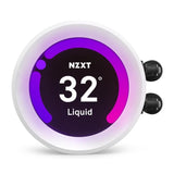 NZXT Kraken Z63 RGB 280mm Processor All-in-one Liquid Cooler with LCD Display Matte White RL-KRZ63-RW