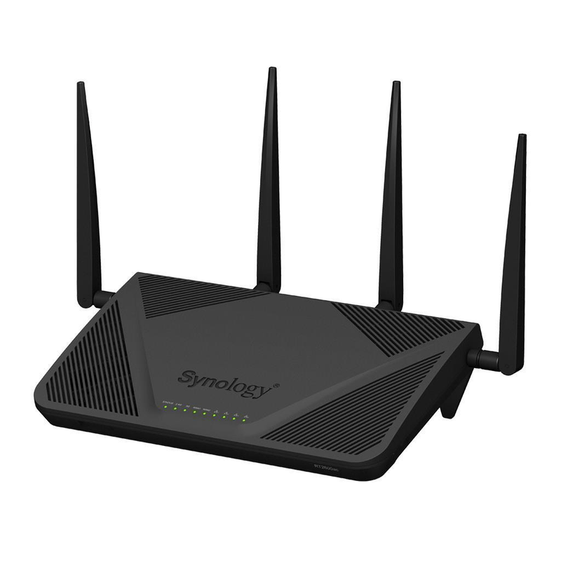 Synology RT2600AC Wi-Fi 4 Wireless Router - Dual-band 2.4GHz and 5GHz Gigabit Ethernet Black