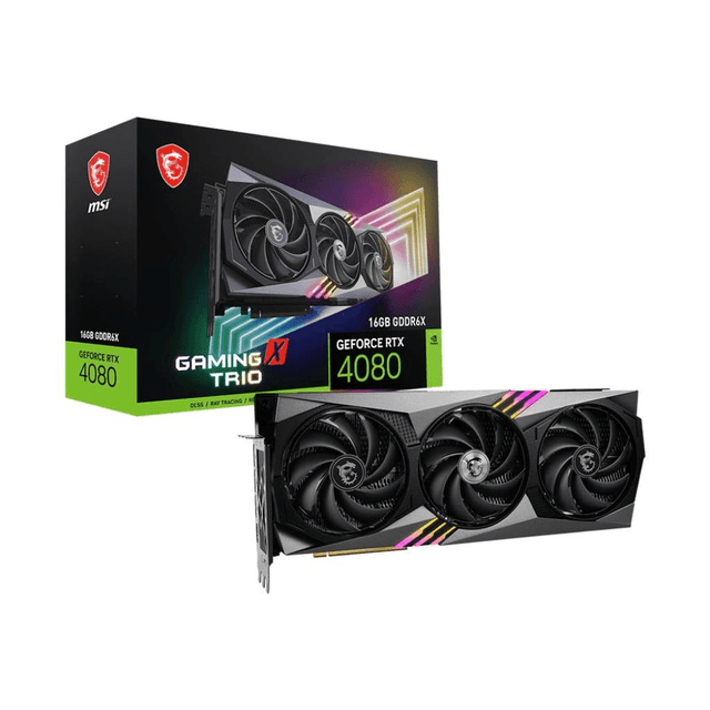 MSI GeForce RTX 4080 Gaming X Trio 16GB GDDR6X Graphics Card RTX 4080 16GB GAMING TRIO