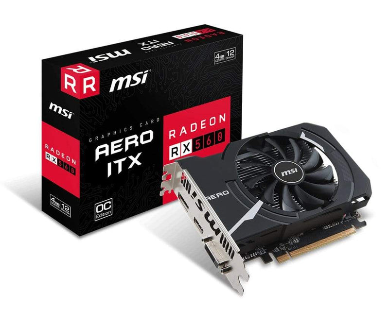 MSI AMD Radeon RX 560 AERO ITX 4G OC Graphics Card - RX560 4GB