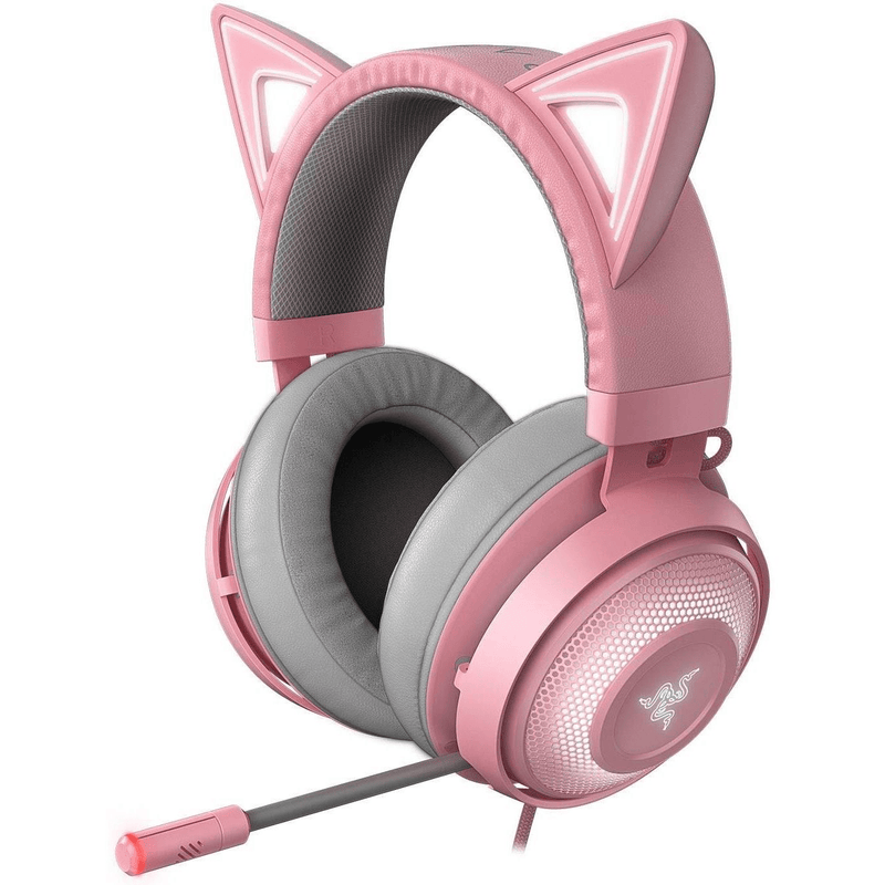 Razer Kraken Kitty Surround Sound PC Wired Gaming Headset - Pink RZ04-02980200-R3M1