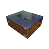 Lambda 4U 300mm Deep Swingframe Wallmount Cabinet with Tempered Glass Front Door S/060067