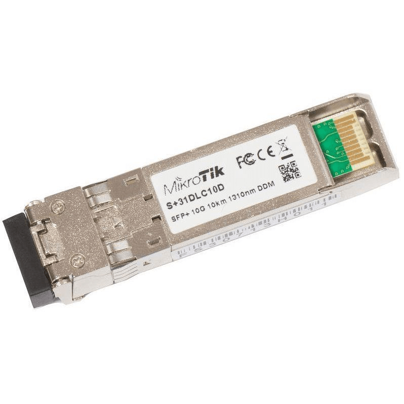 MikroTik SFP+Module 10G/SM 1310nm network transceiver module Fiber optic 10000 Mbit/s SFP+ 1310 nm S+31DLC10D