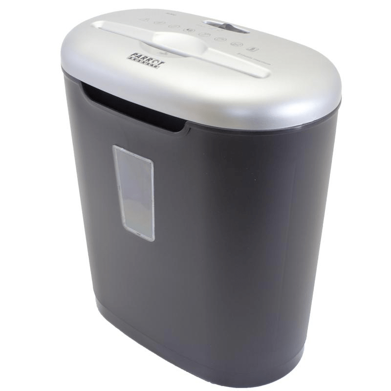Parrot Paper Shredder 8 Sheets 3.9x39mm Cross Cut Medium Security S200