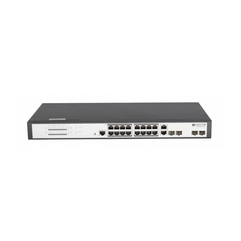 BDCOM 16-port Gigabit PoE L2 Managed Switch with 4-port SFP S2520P ...
