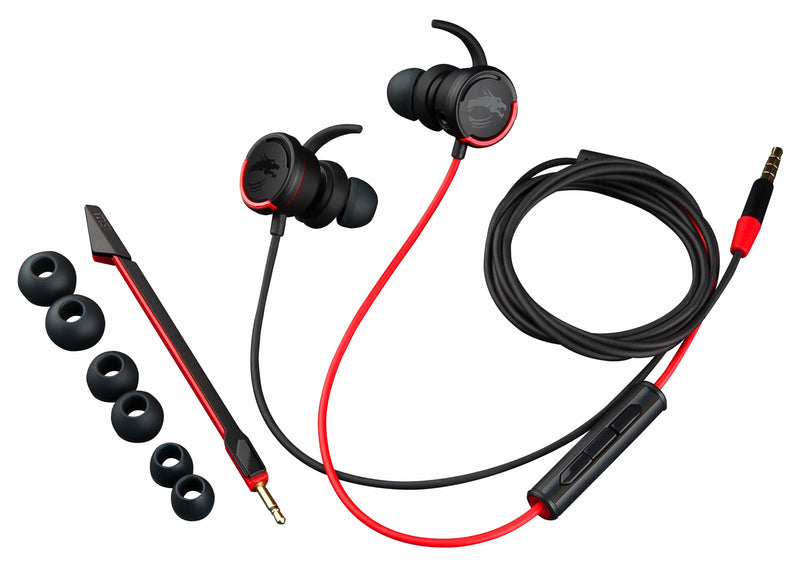 MSI Immerse GH10 Headset In-ear Black and Red S37-2100950-D22