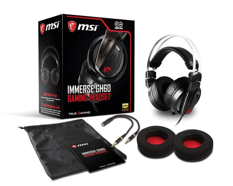 MSI Immerse GH60 Headset Head-band Black and Red S37-2100990-Y86