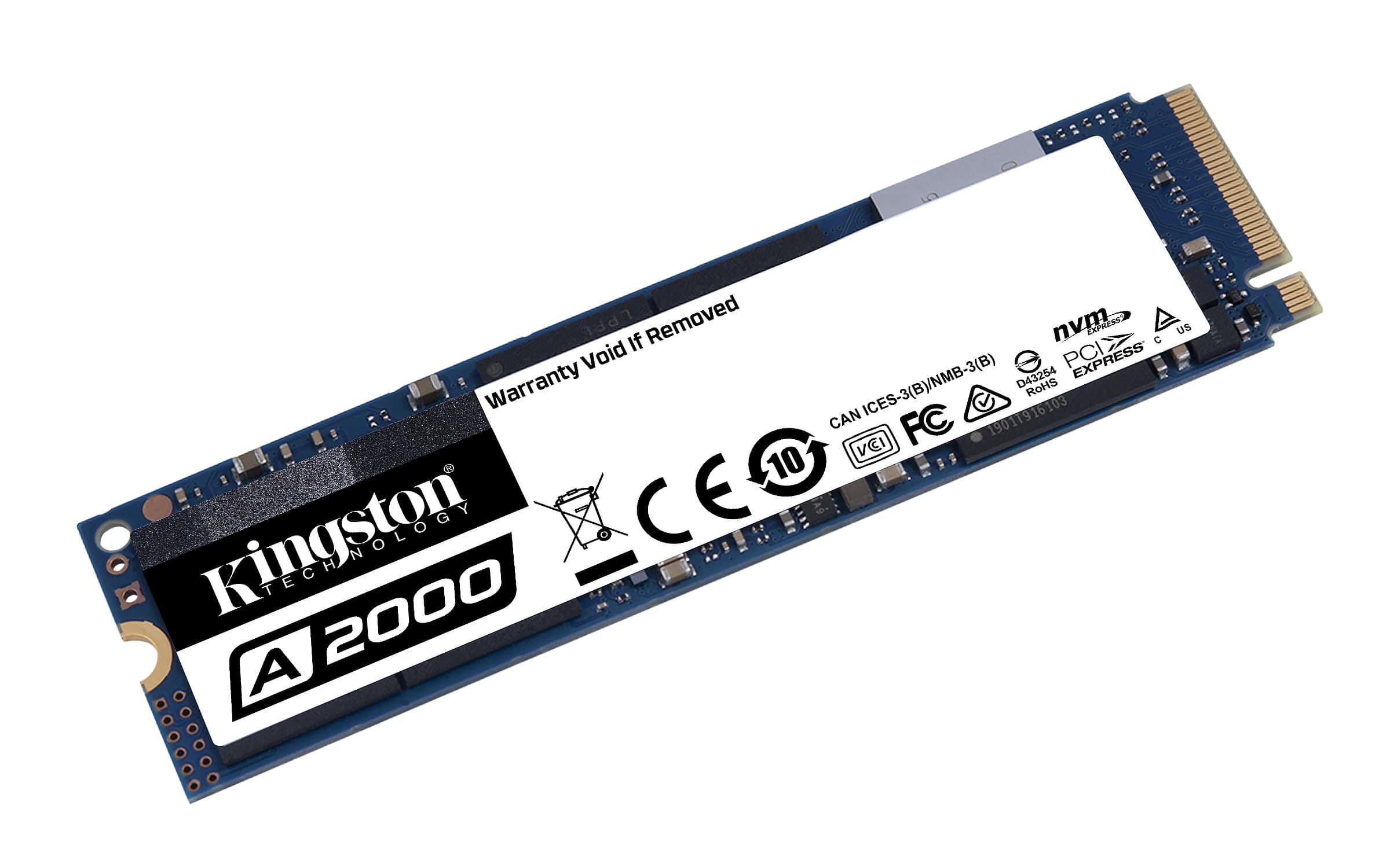Kingston A2000 M.2 500GB PCIe 3.0 3D NAND NVMe Internal SSD