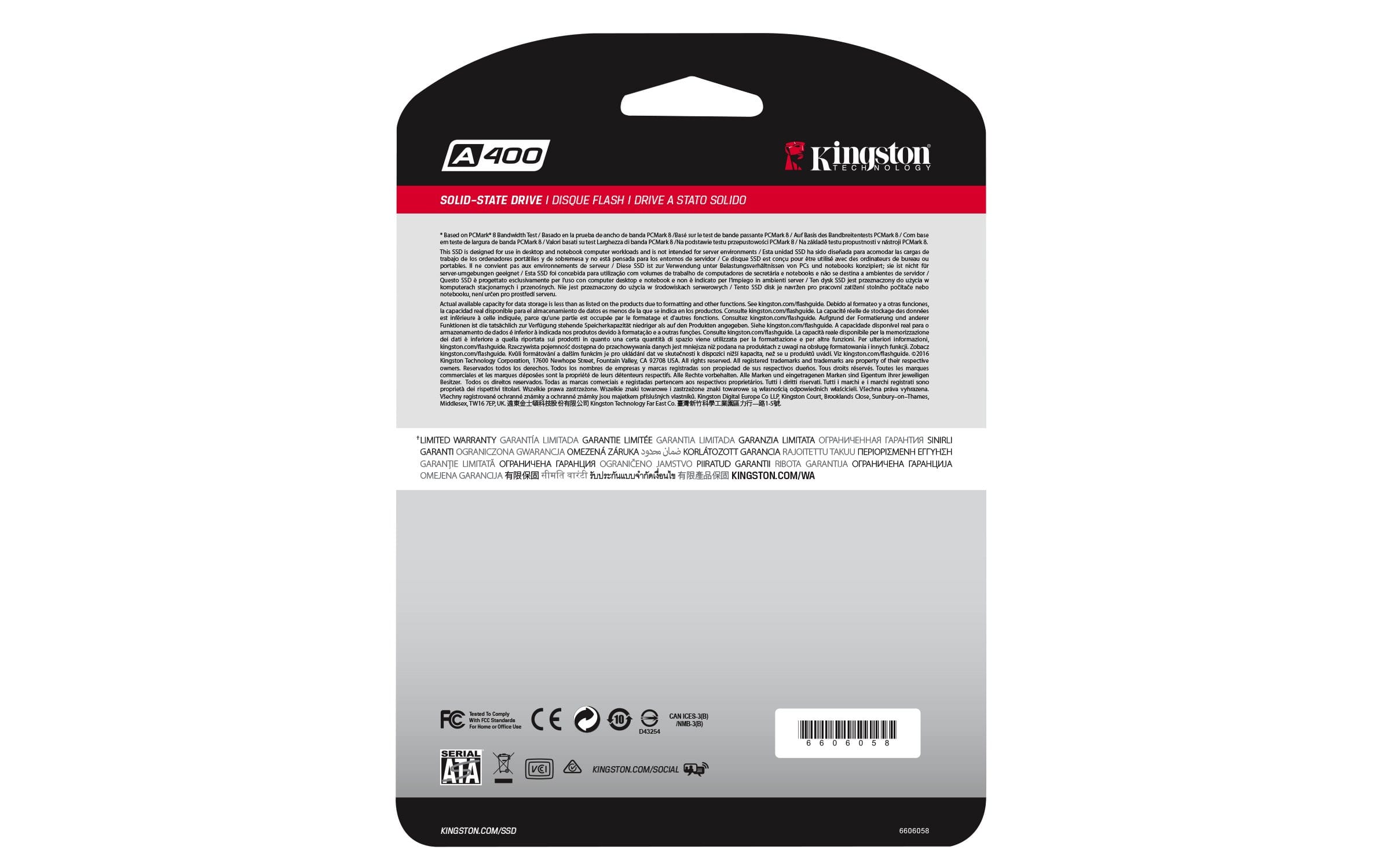 Kingston A400 2.5-inch 120GB Serial ATA III TLC Internal SSD