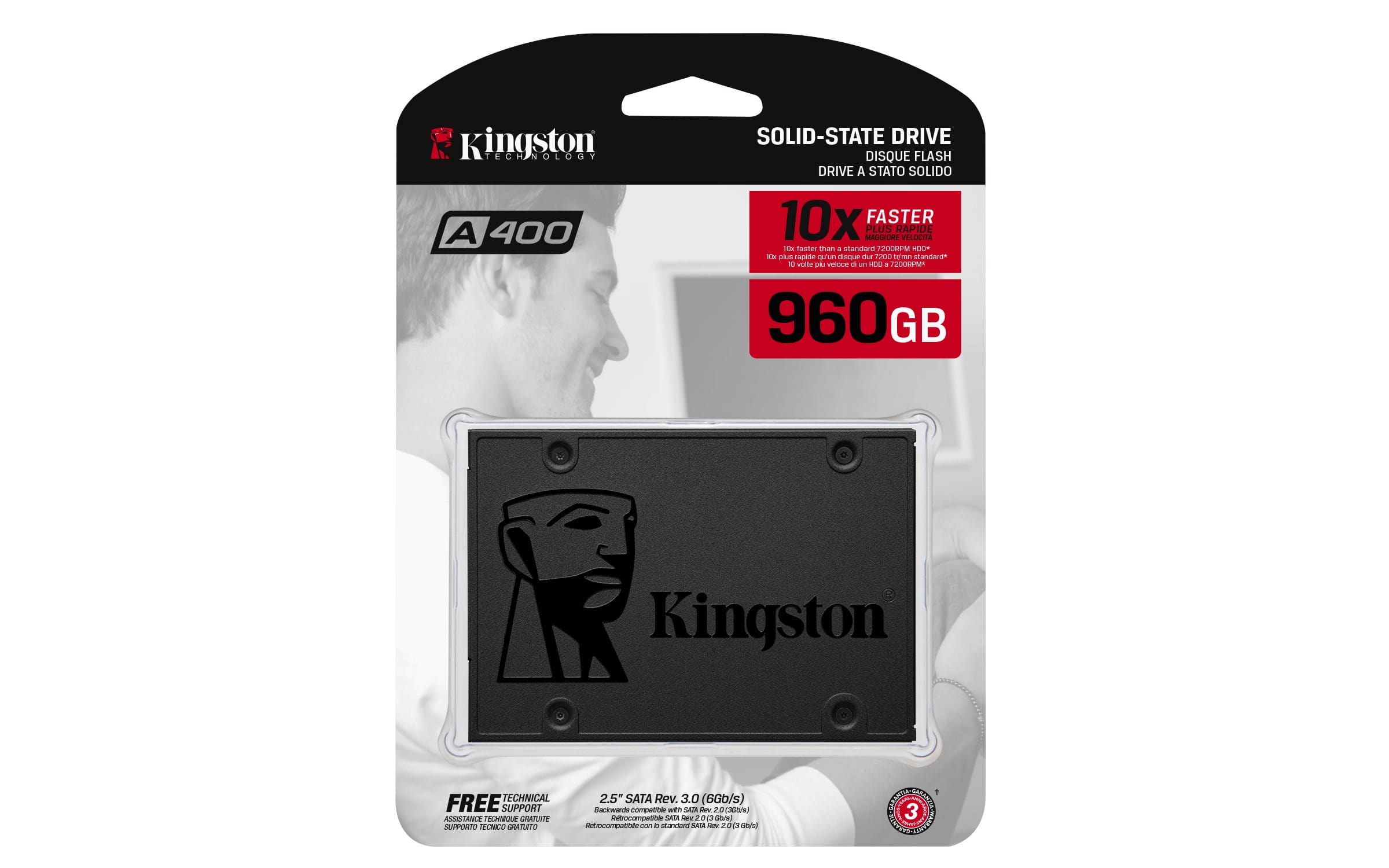 Kingston A400 2.5-inch 960GB Serial ATA III TLC Internal SSD