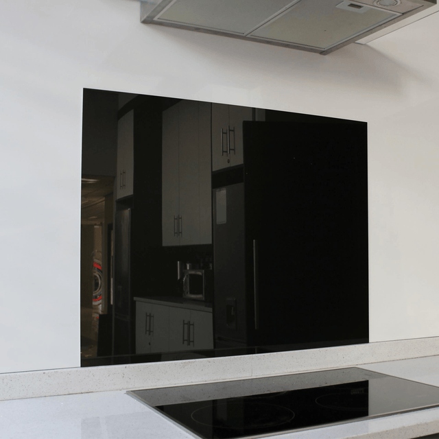 Parrot Metallic Black Hob Splashback 598x650x6mm SB6065MB
