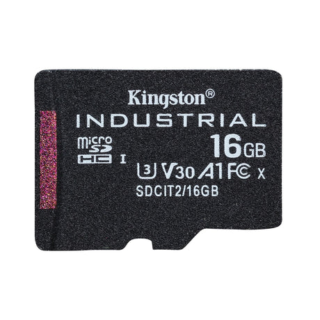 Kingston Technology Industrial C10 16GB microSDHC A1 pSLC Card with SD Adapter SDCIT2/16GB