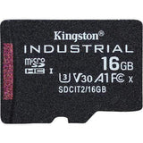 Kingston Technology Industrial C10 16GB microSDHC A1 pSLC Card Single Pack without Adapter SDCIT2/16GBSP