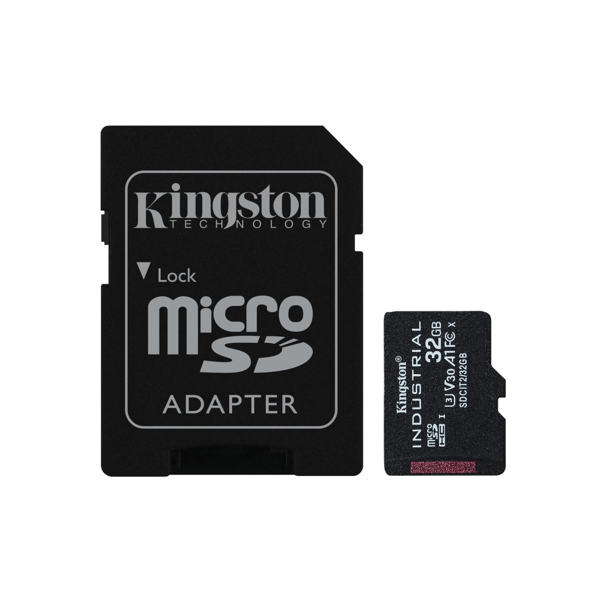 Kingston Technology Industrial C10 32GB microSDHC A1 pSLC Card with SD Adapter SDCIT2/32GB