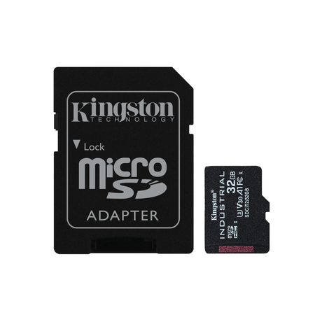 Kingston Technology Industrial C10 32GB microSDHC A1 pSLC Card with SD Adapter SDCIT2/32GB