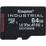 Kingston Technology Industrial C10 64GB microSDXC A1 pSLC Card Single Pack without Adapter SDCIT2/64GBSP