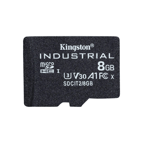 Kingston Technology Industrial C10 8GB microSDHC A1 pSLC Card Single Pack without Adapter SDCIT2/8GBSP