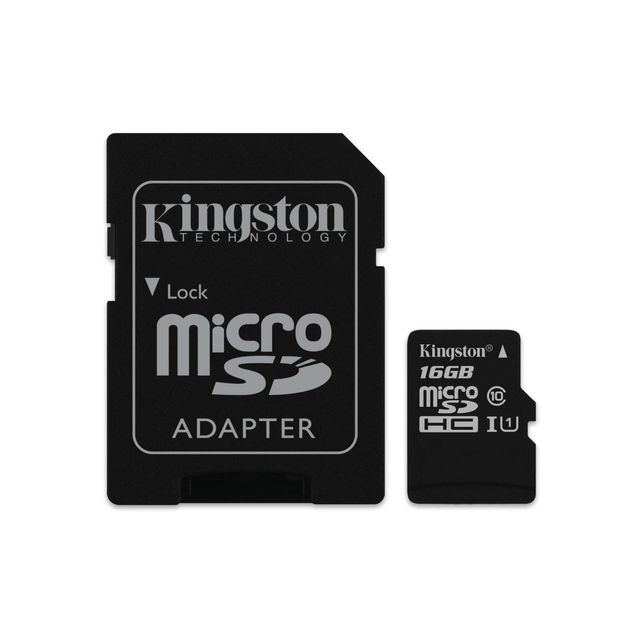 Kingston Technology Canvas Select memory card 16 GB MicroSDHC UHS-I Class 10