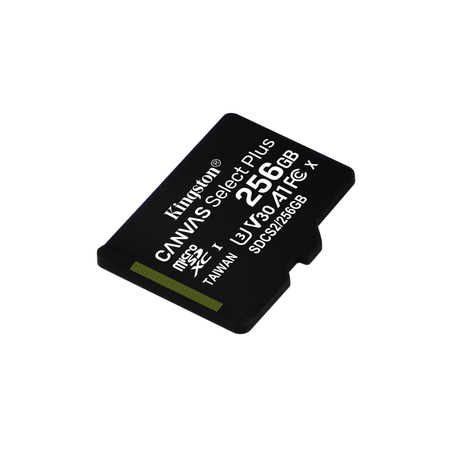 Kingston Canvas Select Plus Memory Card 256GB MicroSDXC Class 10 UHS-I SDCS2/256GB