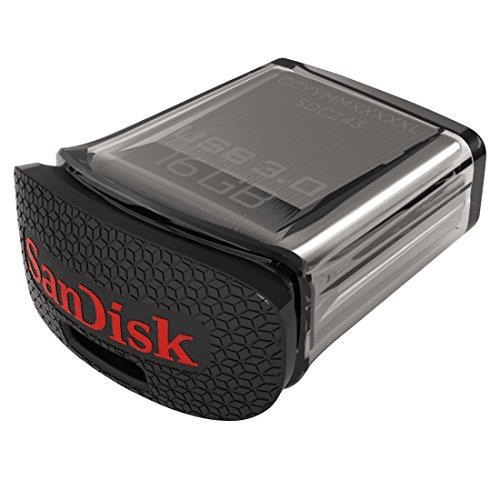 SanDisk Ultra Fit USB 3.0 16GB Type-A 3.2 Gen 1 Black USB Flash Drive SDCZ43-016G-GAM46