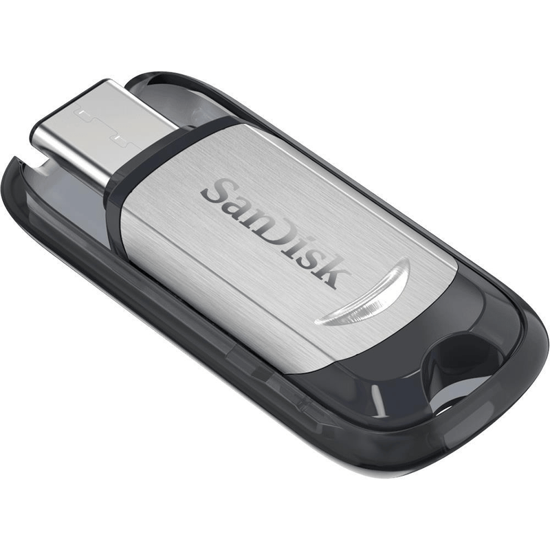 SanDisk Ultra 16GB USB 3.2 Gen 1 Type-C Black and Silver USB Flash Drive SDCZ450-016G-G46