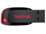SanDisk Cruzer Blade 8GB USB 2.0 Type-A Black and Red USB Flash Drive SDCZ50-008G-B35