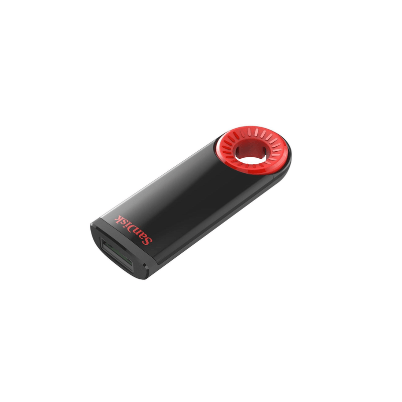 SanDisk Cruzer Dial 64GB USB 2.0 Type-A Black and Red USB Flash Drive SDCZ57-064G-B35