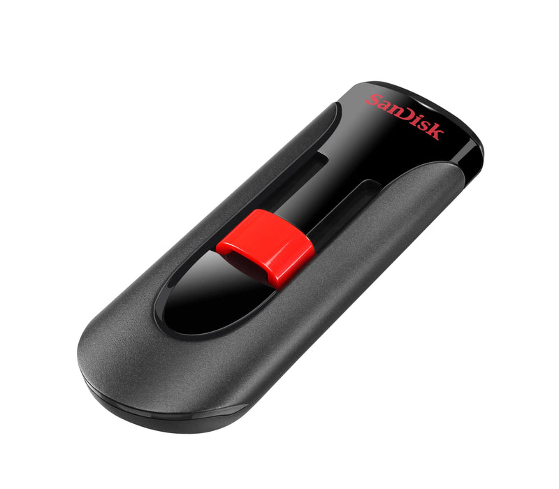 SanDisk Cruzer Glide 16GB USB 2.0 Type-A Black and Red USB Flash Drive SDCZ60-016G-B35