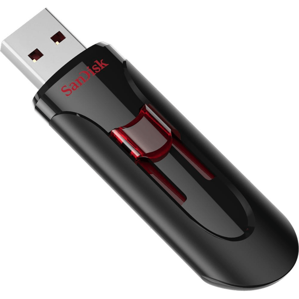 SanDisk UFM 16GB USB Cruzer Glide Type-A Gen Black and
