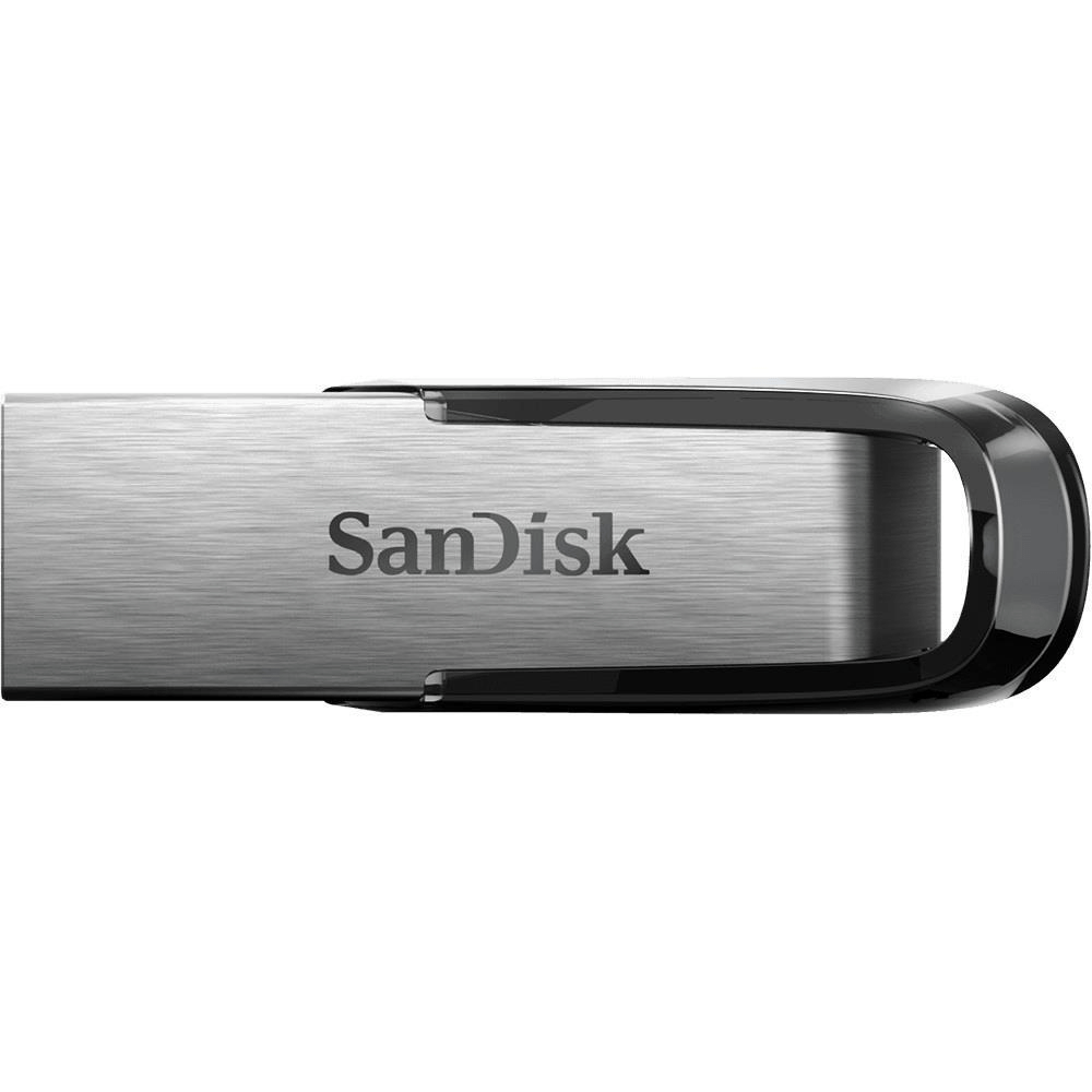 SanDisk Ultra Flair 128GB USB 3.2 Gen 1 Type-A Black and Silver USB Flash Drive SDCZ73-128G-G46