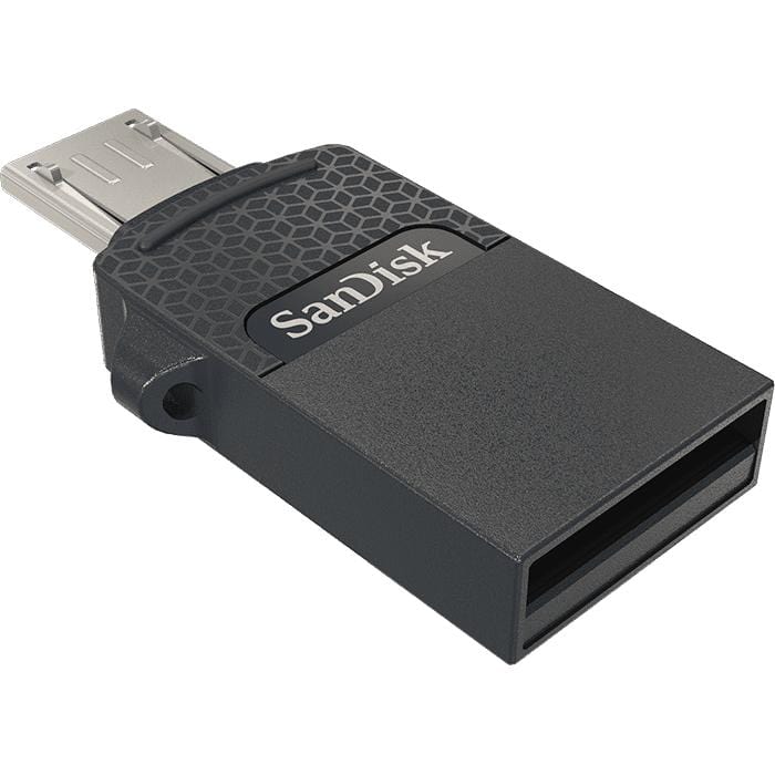 SanDisk Dual Drive 16GB USB Type-A / Micro-USB 2.0 Black Flash SDDD1-016G-G35