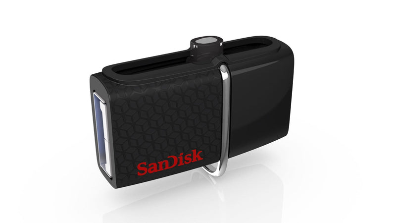 SanDisk Ultra Dual 3.0 16GB USB 3.2 Gen 1 Type-A / Micro-USB 3.2 Gen 1 Black USB Flash Drive SDDD2-016G-GAM46