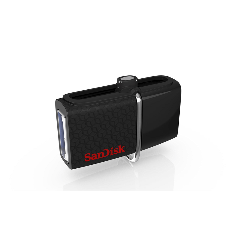 SanDisk Ultra Dual USB 3.0 256GB Type-A / Micro-USB 3.2 Gen 1 Black and Red USB Flash Drive SDDD2-256G-GAM46