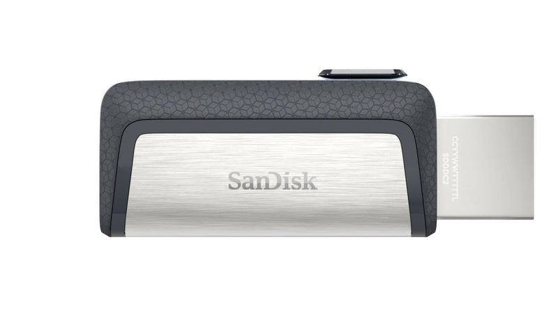 SanDisk Ultra Dual Drive USB Type-C 64GB Type-A / 3.2 Gen 1 Black and Silver Flash SDDDC2-064G-G46